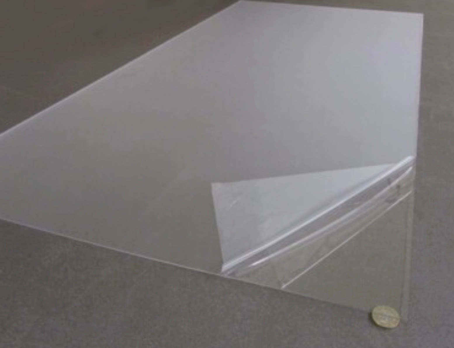 Polycarbonate Film Clear Sheet 15mil Thick 40″ width x 0.015″ thickness