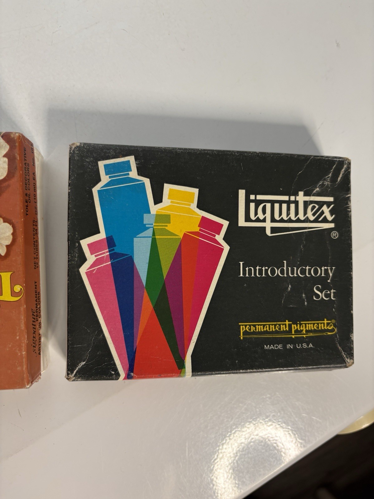 NOS Shiva Signature Tole & Decorative Box Set Oil Paint 12 Colors & Liquitex Lot