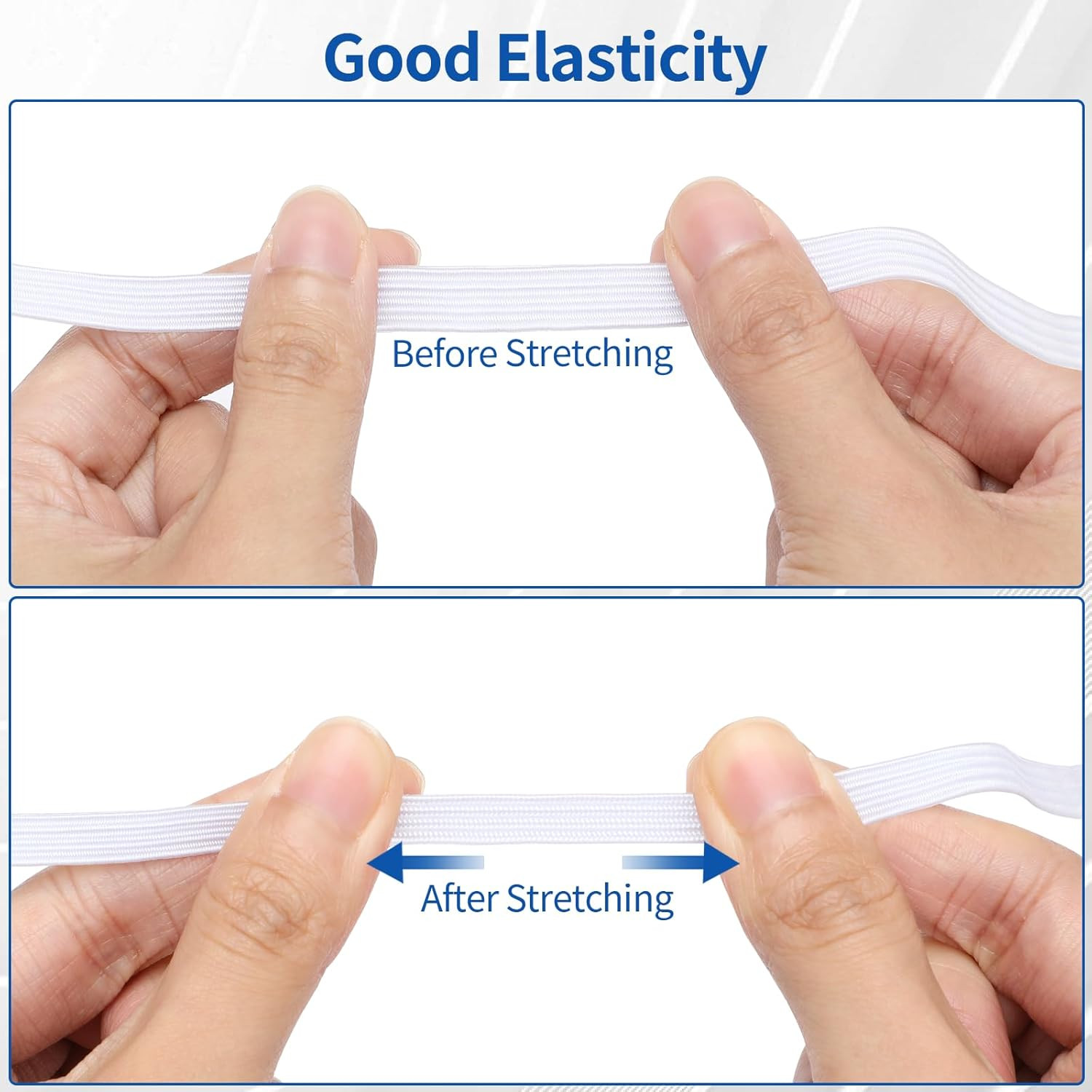 Elastic Band for Sewing 1/2 Inch Wide 12 Yards, Durable & Soft High Elasticity S