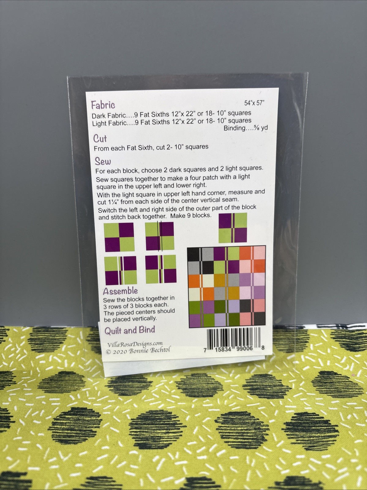 Villa Rosa Designs S’witched Quilt Kit 54” X 76”