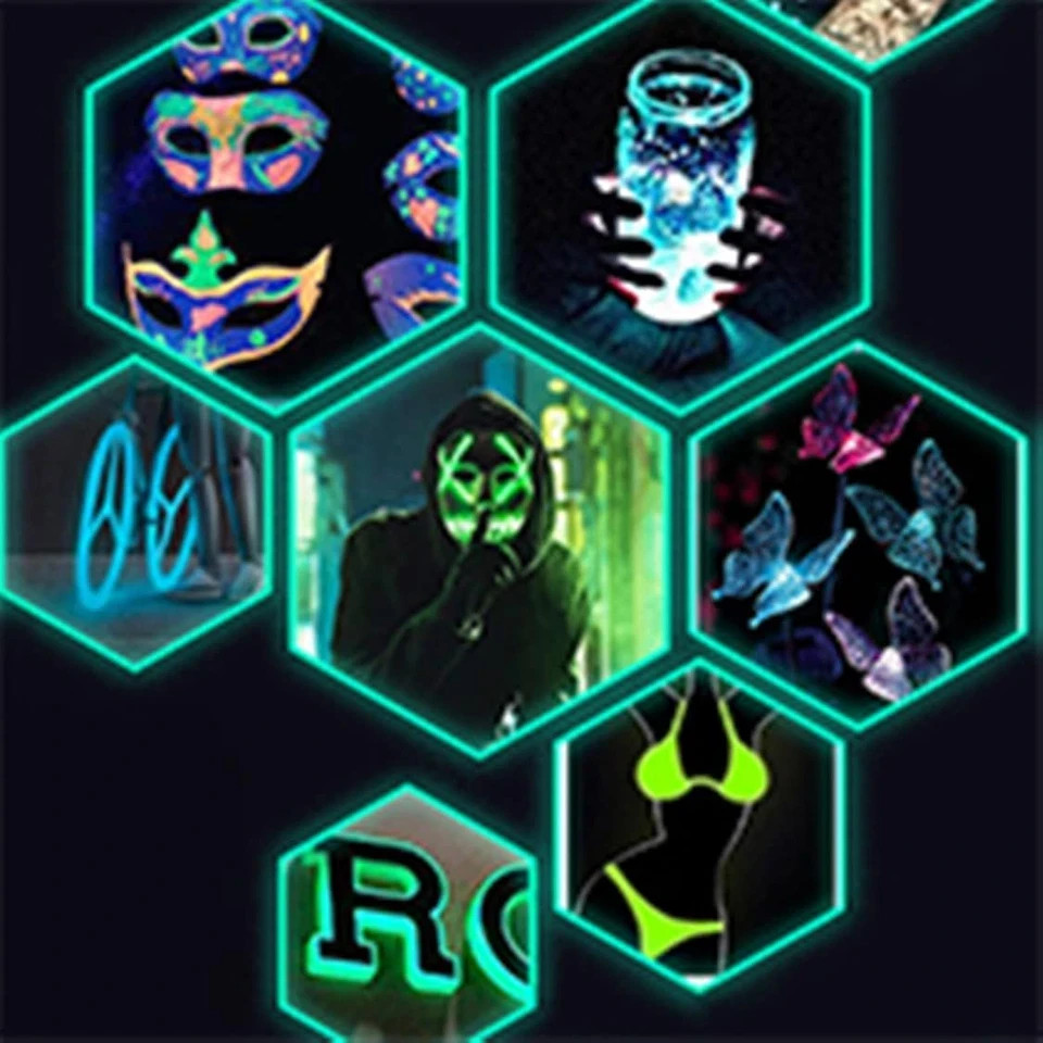 Glow in the Dark Powder 12 Colors Epoxy Resin Dye Luminous Pigment Powder Safe L