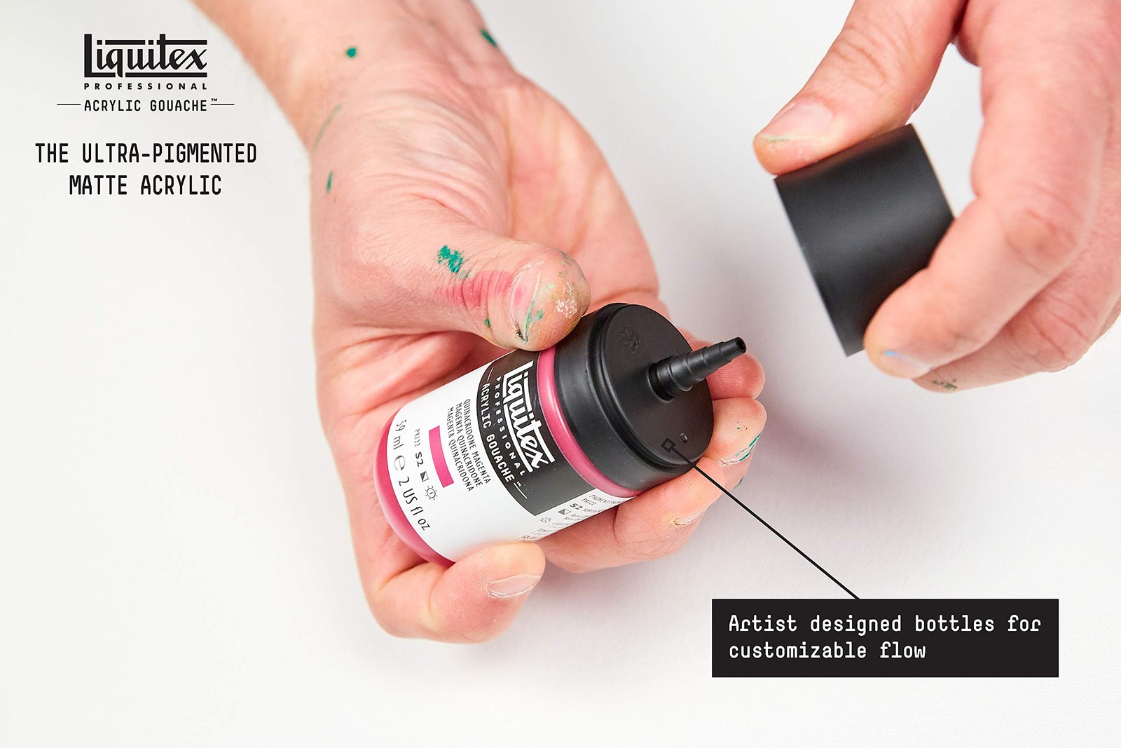 Liquitex 2 Fl Oz Red Light Acrylic Gouache Paint Cadmium Free Matte Opacity