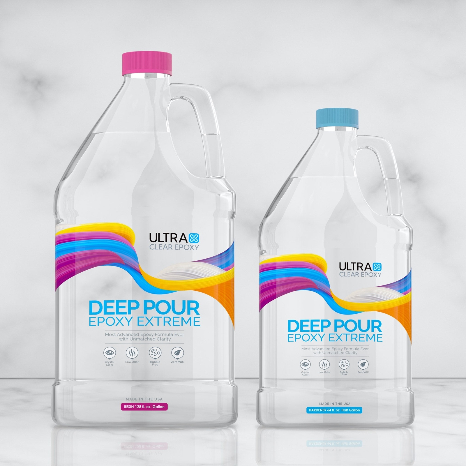 UltraClear Deep Pour Epoxy, River Table Casting Resin, Bubble-Free – 3 Gal. Kit