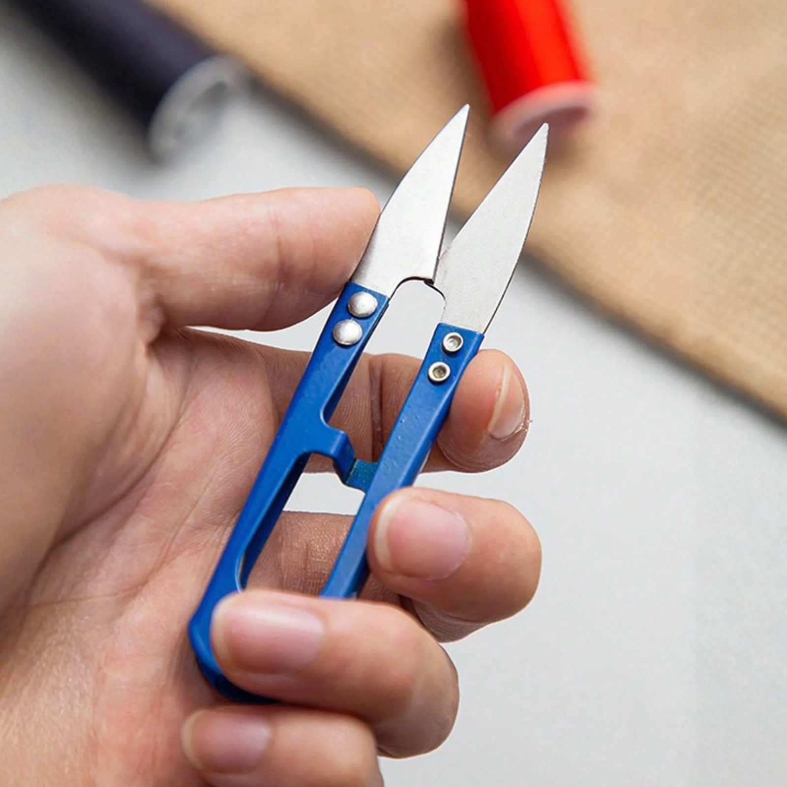 5Pcs Sewing Scissors Small Set Thread Snips U Shape Yarn Snipper for Cutter Tool