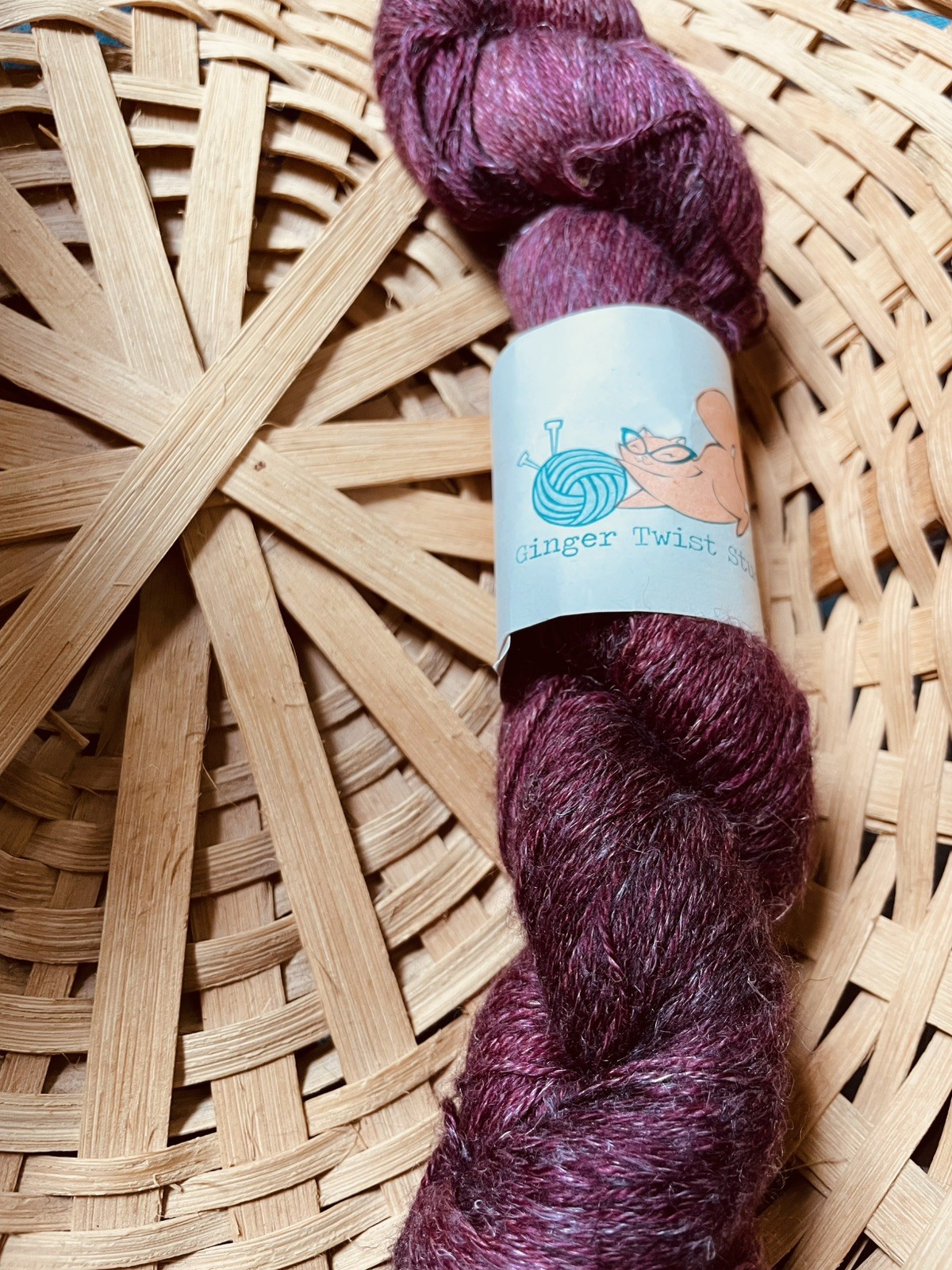 Ginger Twist Studio Sweet Flax 4ply Yarn- Baby Alpaca + Linen + Silk – 1 Hank