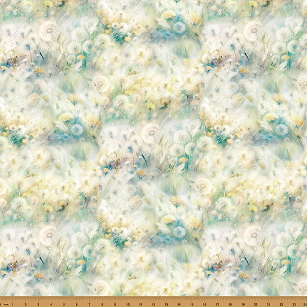 HOFFMAN – Wings Over Wildflowers by Hoffman Spectrum – Lemongrass ,1/4 yard