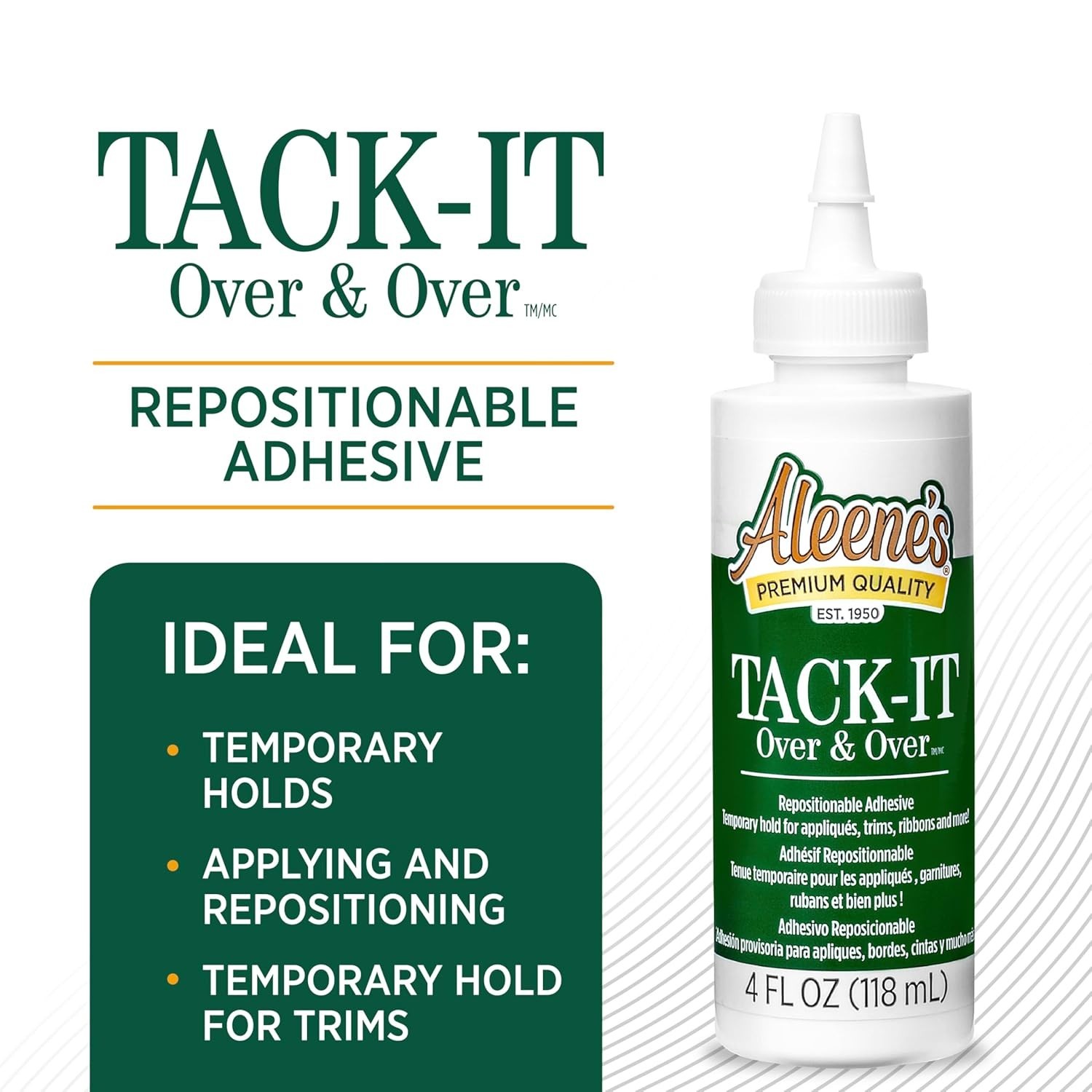 Versatile 4 oz Liquid Glue for Crafting – Repositionable & Removable Adhesive