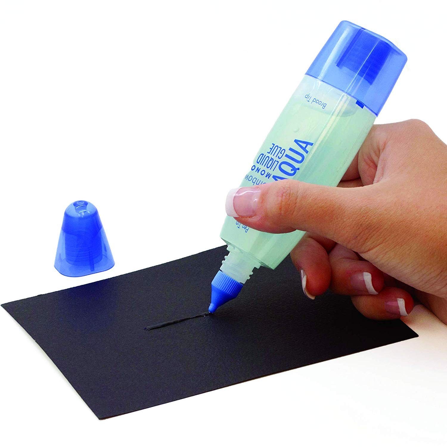 52180 MONO Aqua Liquid Glue, 1.69 Ounce, 1-Pack. Dual Tip Dispenser for Preci…