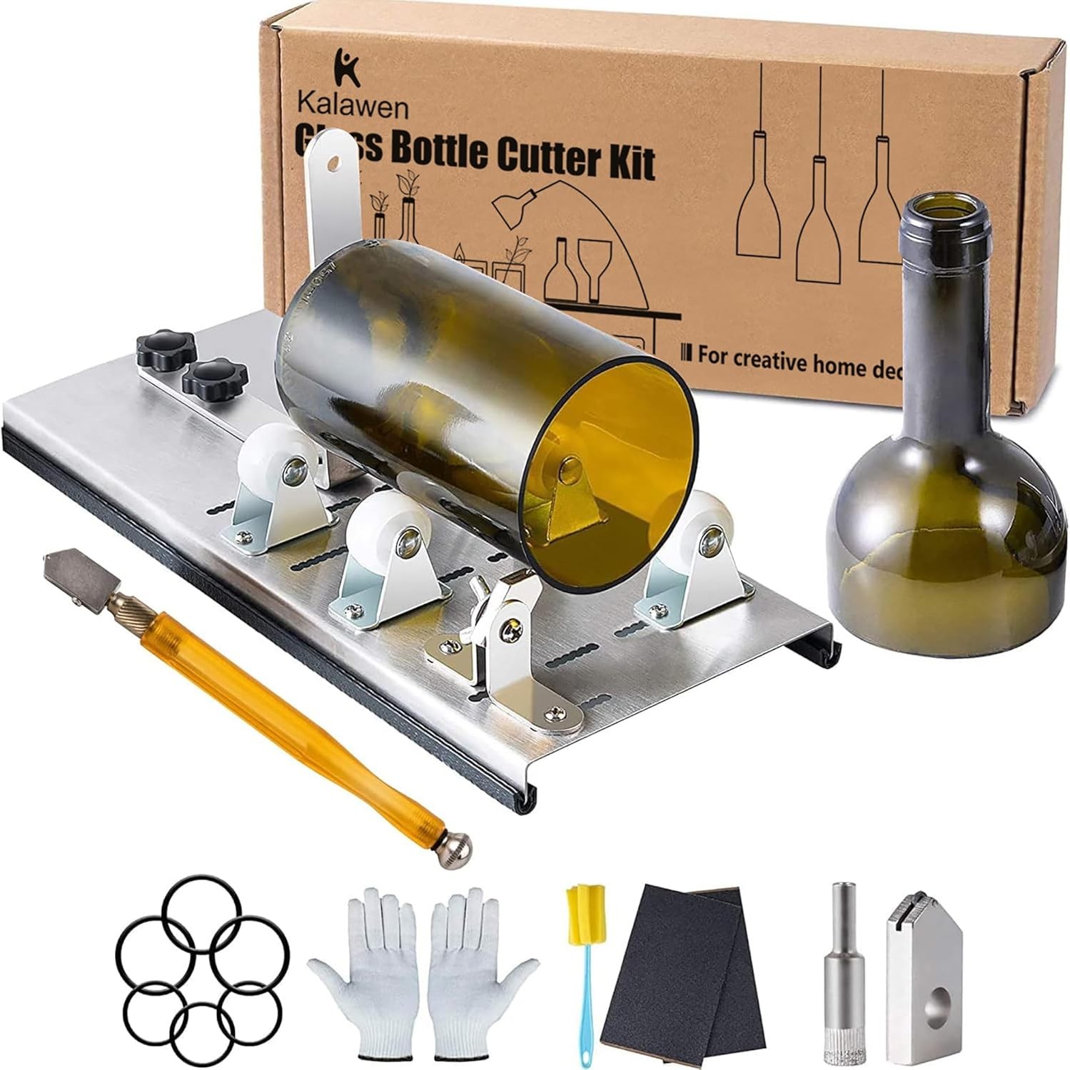Glass Bottle Cutter Kit, DIY Glass Cutter for Bottles