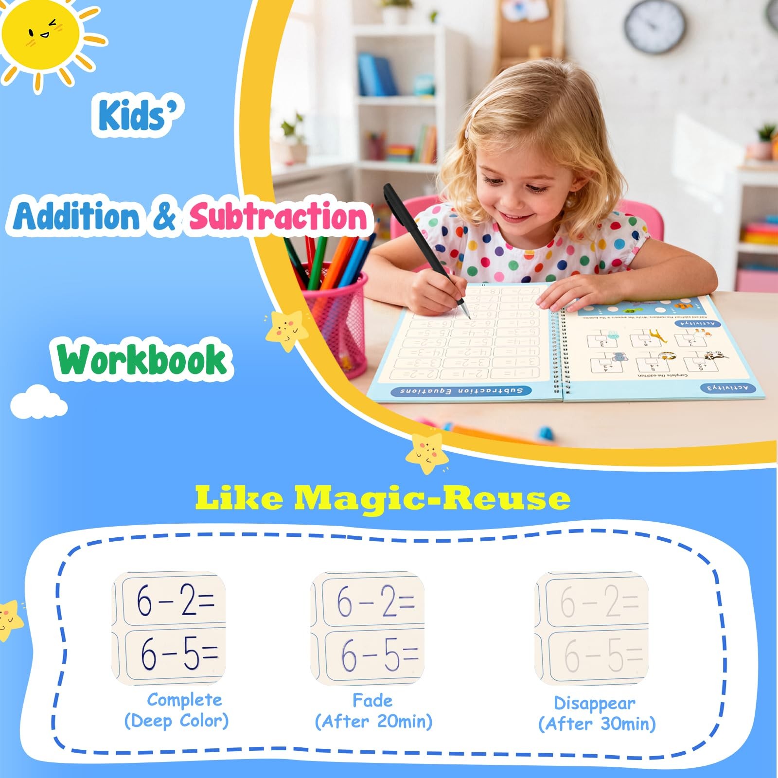 Magic Grooved Writing Practice for Kids Large （‎10.39 x 8.11 x 1.61 inches）