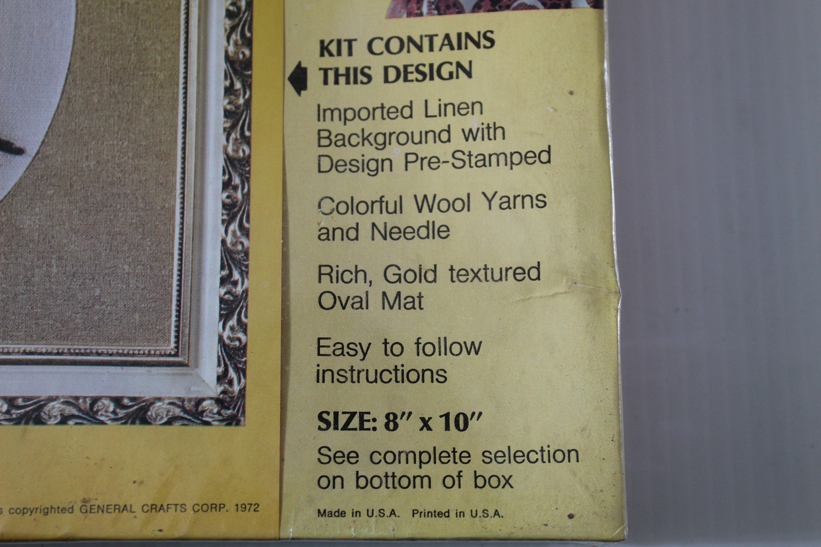 Vintage General Crafts Crewel Stitchery Kit No. 3505 Terrier Dog 8×10 NOS