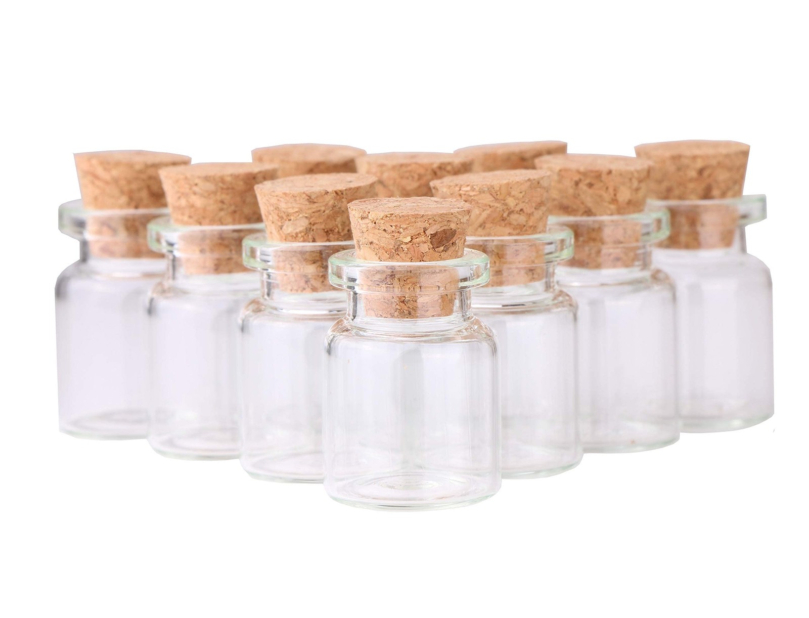 24pcs Mini Glass Bottles with Cork Stoppers 5ml DIY Art Crafts Storage Contai…