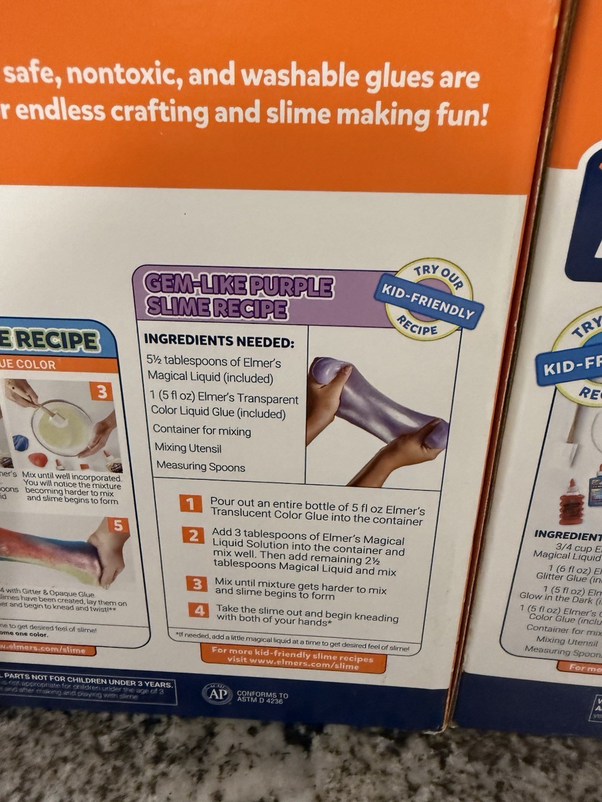Elmer’s Glue Ultimate Slime Kit 10 Piece Washable Glitter Colors Glow – 2 Boxes!
