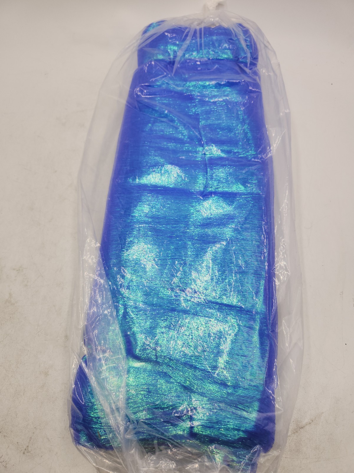 Iridescent Crush Shimmery Organza Royal Blue Fabric 47″ x 20Yd Lightweight Sheer