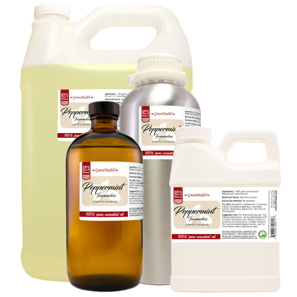 Peppermint Essential Oil Industry Grade 40% Menthol (L-Menthol) 3X Distilled