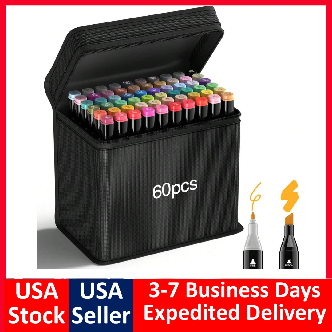 80/168/262 Colors Dual Tip Markers Drawing Markers Set Dual Tip Alcohol Markers