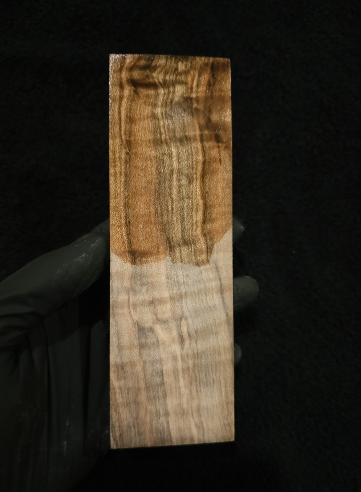 Stabilized Curly Ambrosia Maple Block – Knife Scales/Pen Blanks