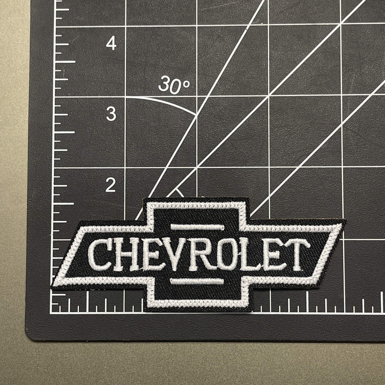 Chevrolet Vintage Embroidered Iron On Patch 1.75×4 Inch