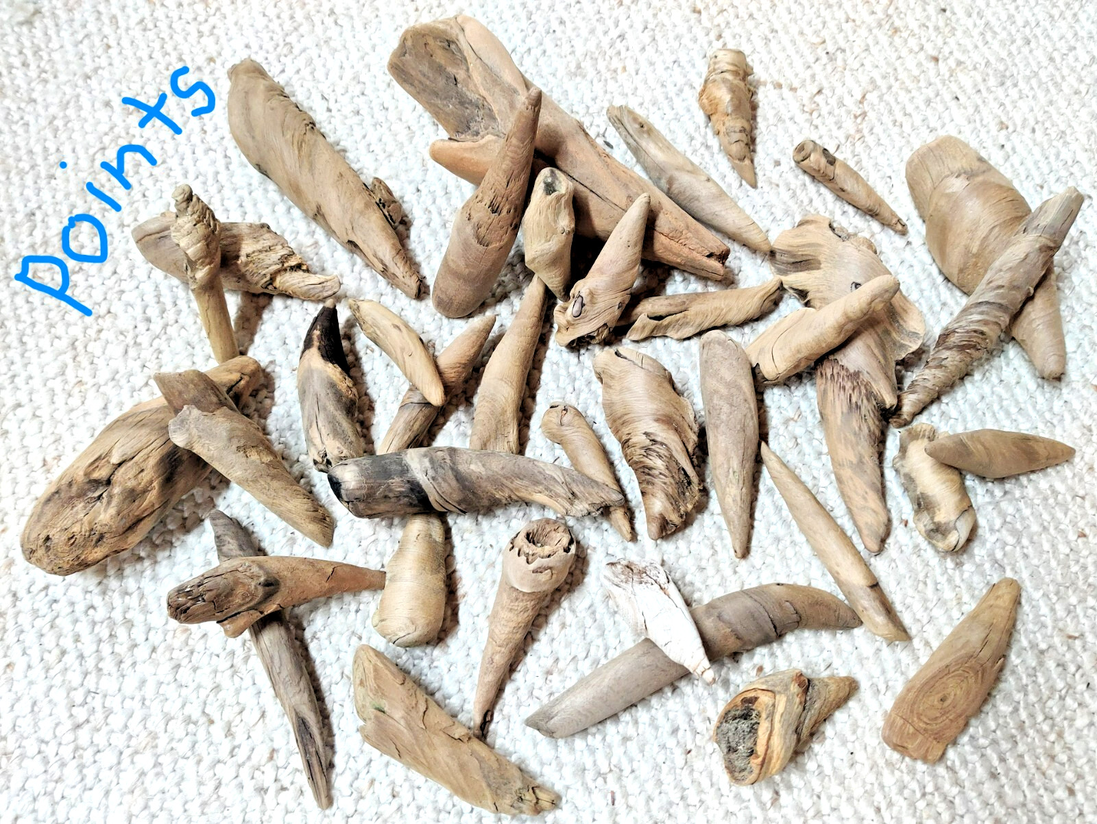 2 lbs. (14+ pcs.) of Beautiful, Unique, Natural Driftwood Gleaned from Lake MI
