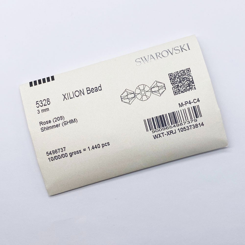 Swarovski 5328 XILION Crystal Bicone Beads Wholesale Factory Pack * AB / SHIMMER