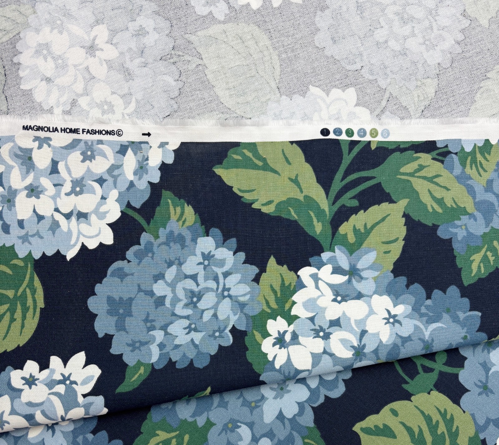 MAGNOLIA HOME SUMMERWIND NAVY BLUE FLORAL MULTIUSE COTTON FABRIC BY YARD 54″W