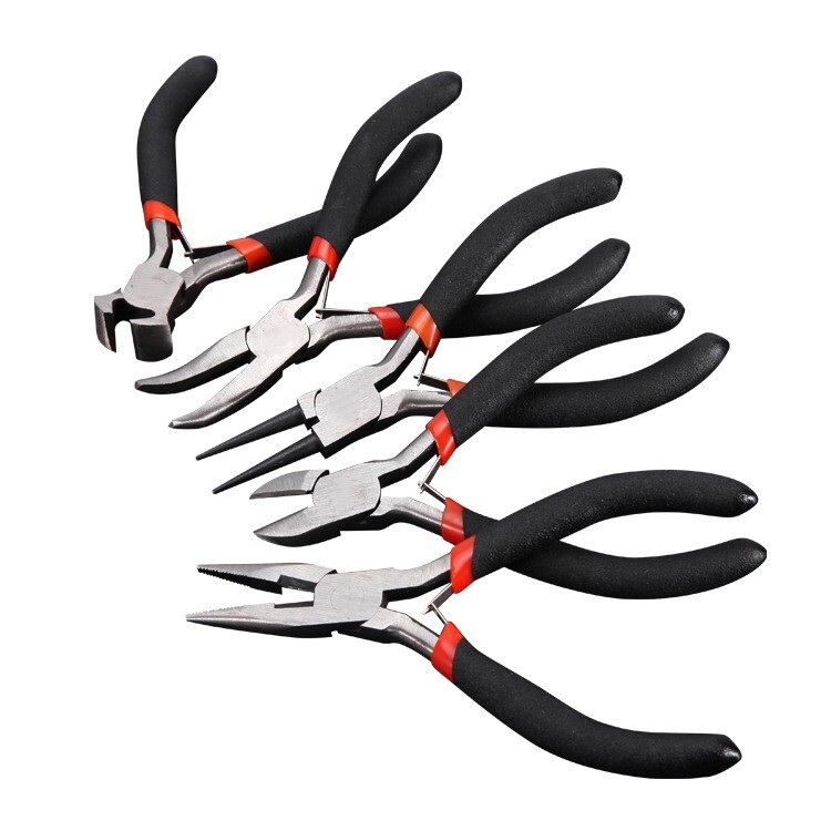 5pcs DIY Jewelry Pliers Set Handmade Necklace Bracelet Making Tools kit 5″ Size