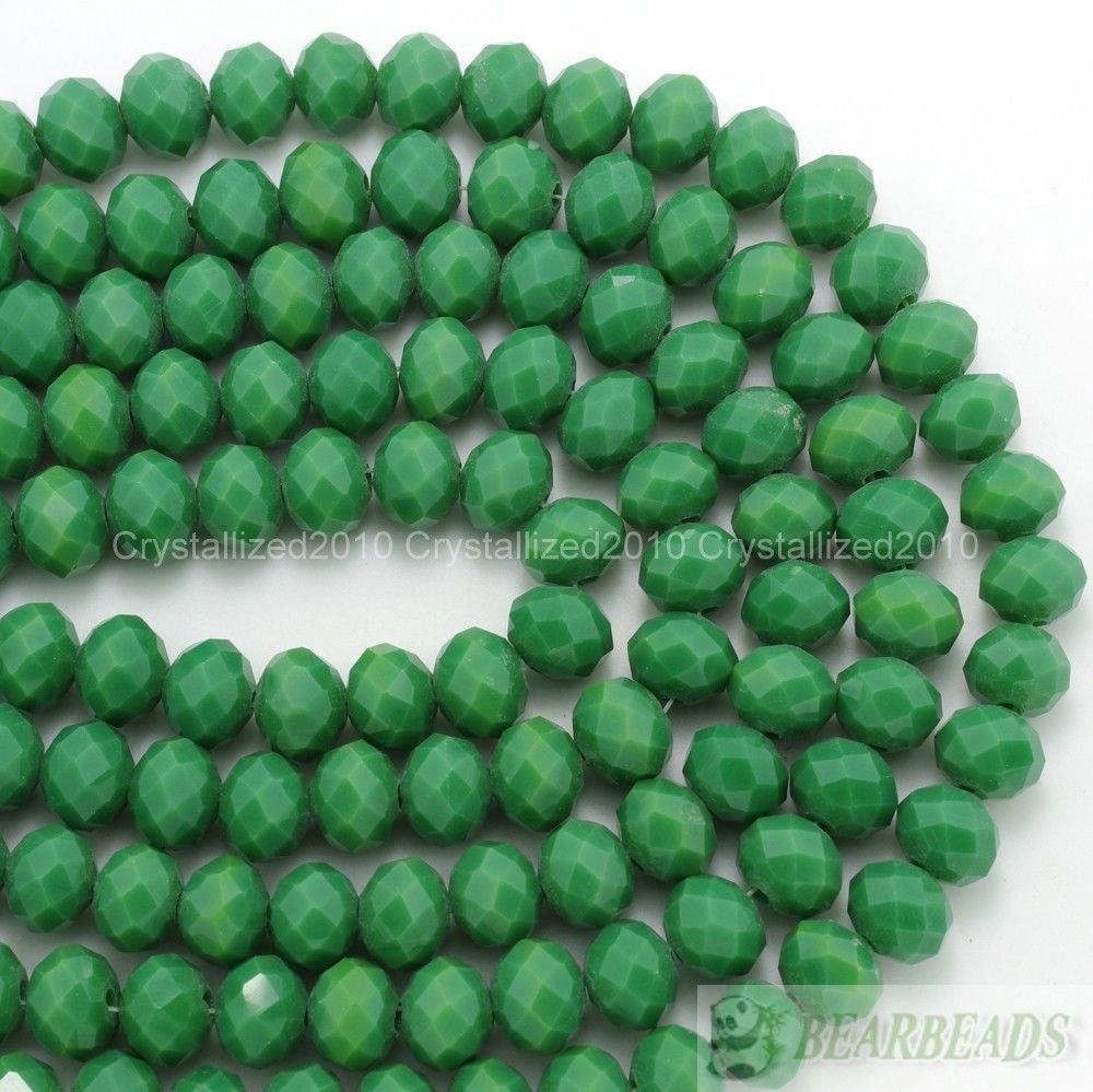 Wholesale 200Pcs Faceted Rondelle Top Quality Czech Crystal Opaque Spacer Beads