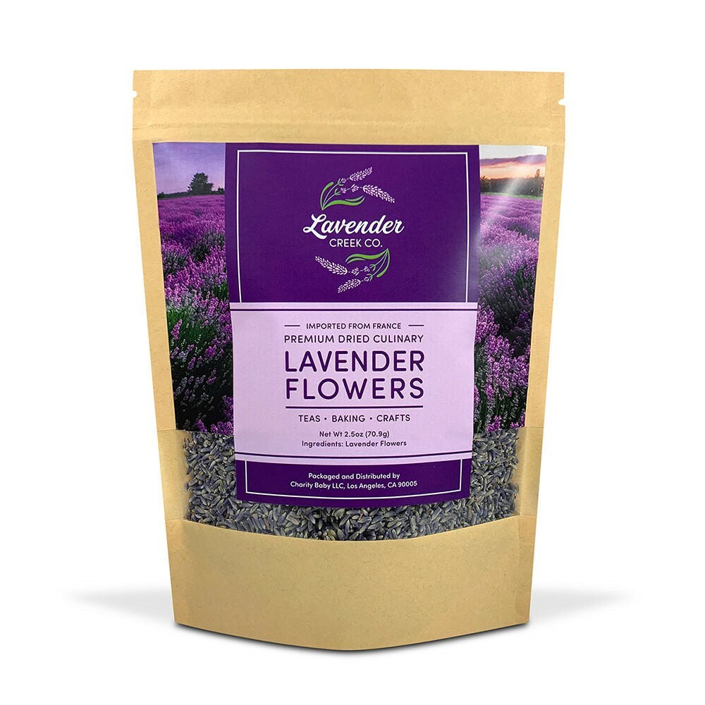 Dried Lavender Flower Buds – Culinary Grade Herb for Tea, Baking, Crafts