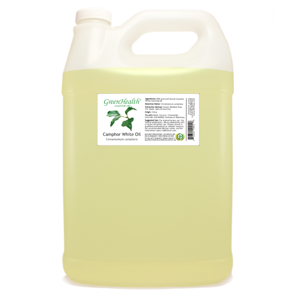 1 Gallon Camphor White Essential Oil (100% Pure & Natural) – GreenHealth