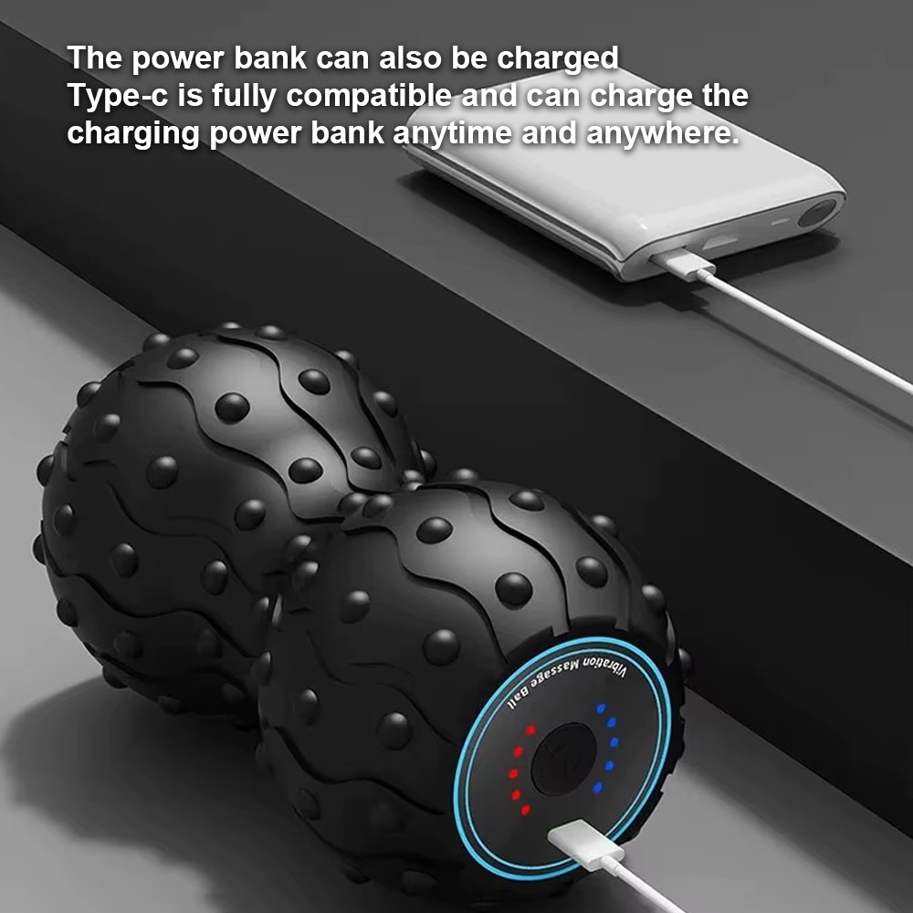 5-Speed Vibrating Massage Ball – Peanut Massager and Vibrating Foam Roll APL