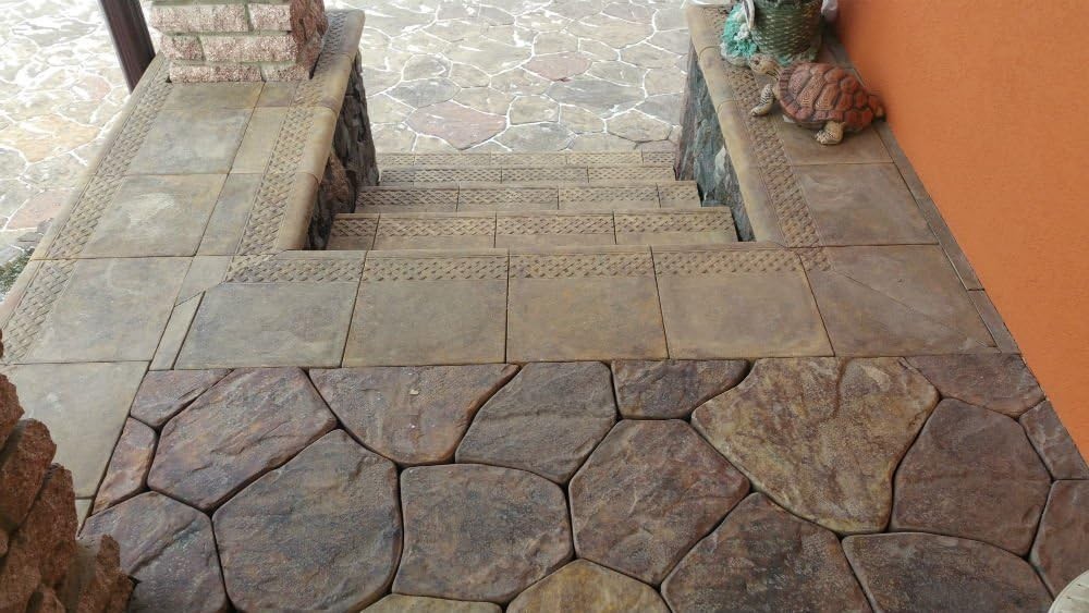 Garden Paths Stone Patio Pavers DIY Molds Set 6 Pcs