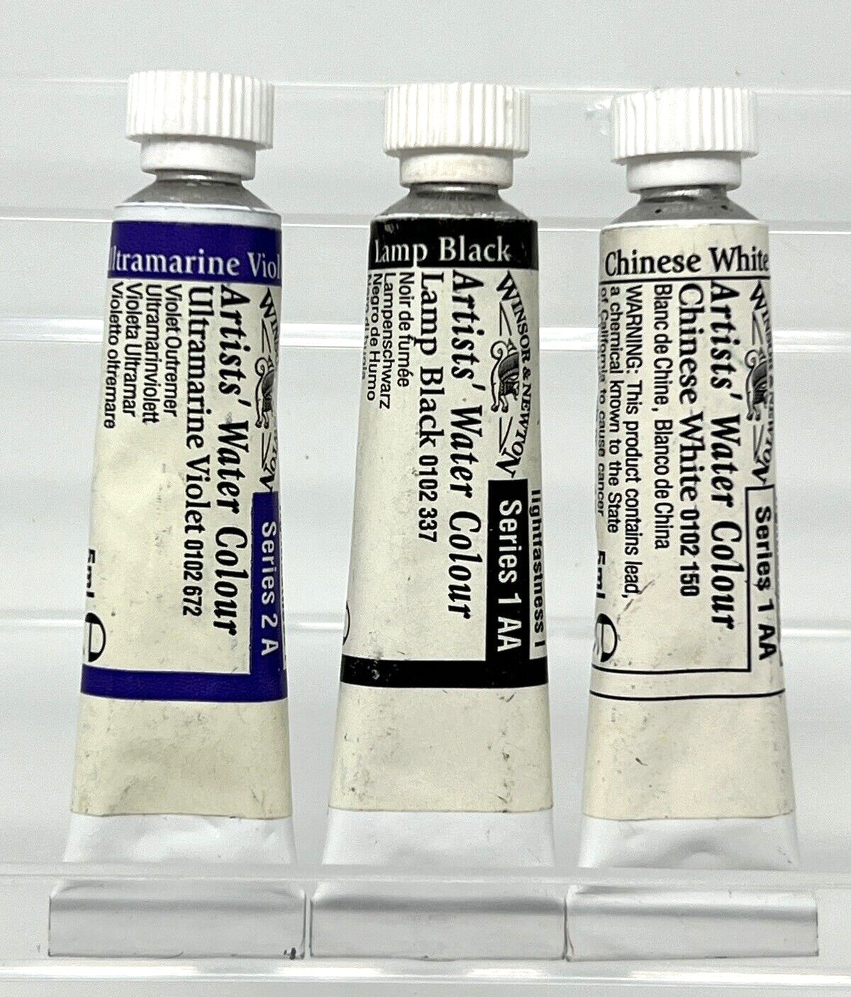 RAINBOW Winsor & Newton Artists’ Water Colour Professional 5ml Paint Tubes (9)