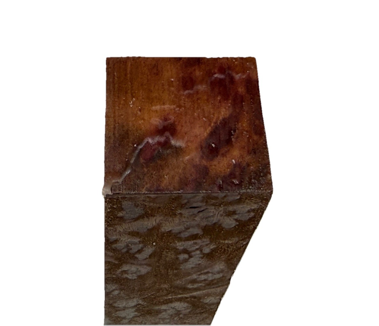 Camphor burl wood turning blank 1-3/4″ x 1-3/4” x 6-1/8″ (b48) dried
