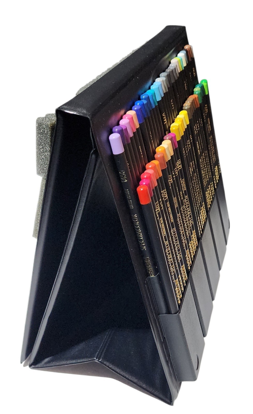 Vintage 60 Piece Design Spectracolor Colored Pencils in Folding Easel Case