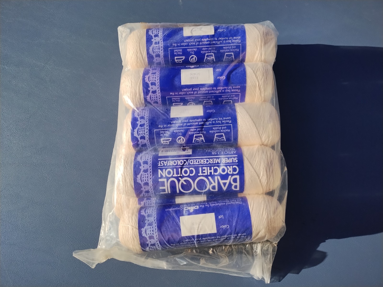 DMC BAROQUE CROCHET COTTON ARTICLE 158 ECRU 10 SKEINS NOS SEALED