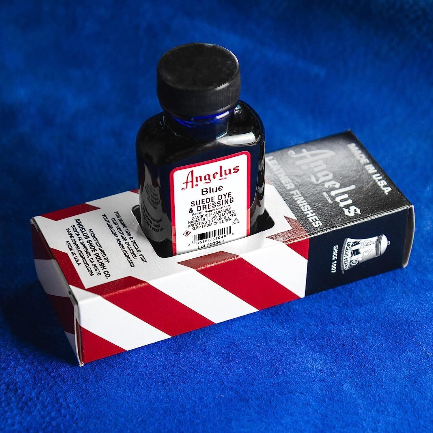 Angelus Leather Dye- Flexible Dye for Shoes, Boots, Bags, Jet Black