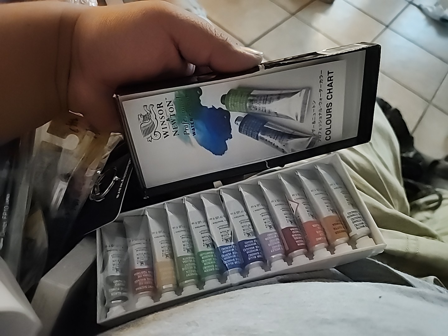 Windsor & Newton Artists Water 5ML Tube 12C 3.7 Fl Oz (Pack of 1), 12 colors