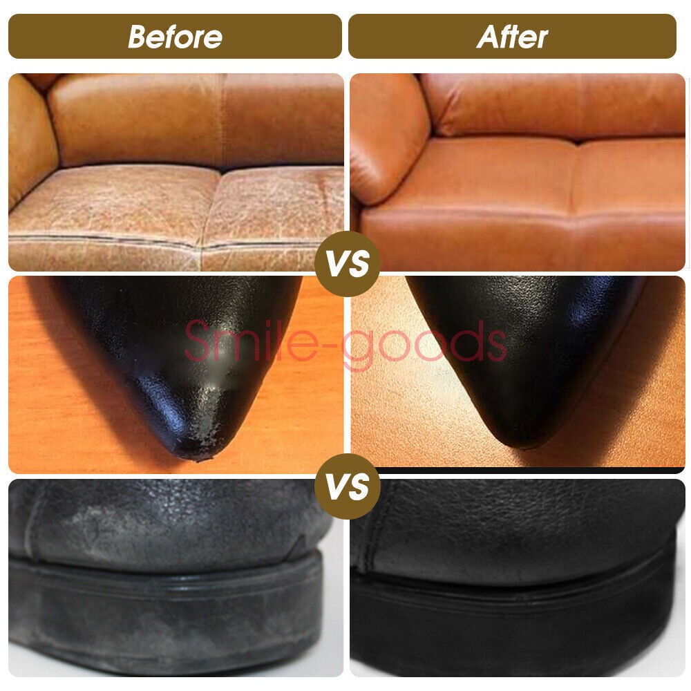 Leather Repair Filler Cream Kit Restore Sofa Car Seat Scratch Scuffs Hole Rip US
