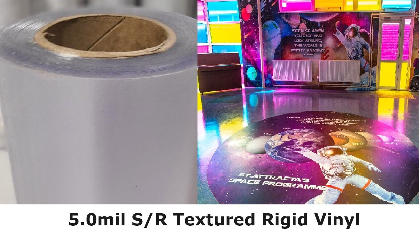 3.4mil Floor/Carpet Decal Vinyl and Scratch-Free Slip-Resistant Laminate