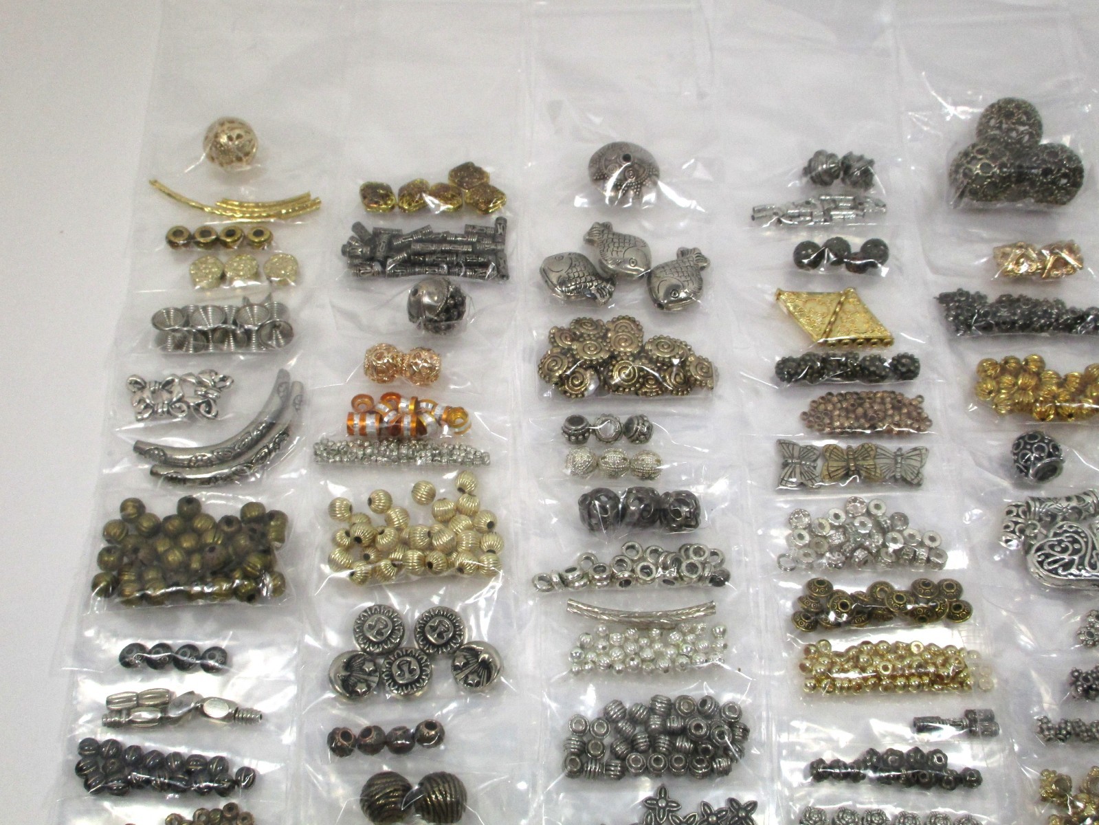 Bulk Lot – Jewelry Making Supplies – 1-1/2 lbs. Assorted Metal Beads