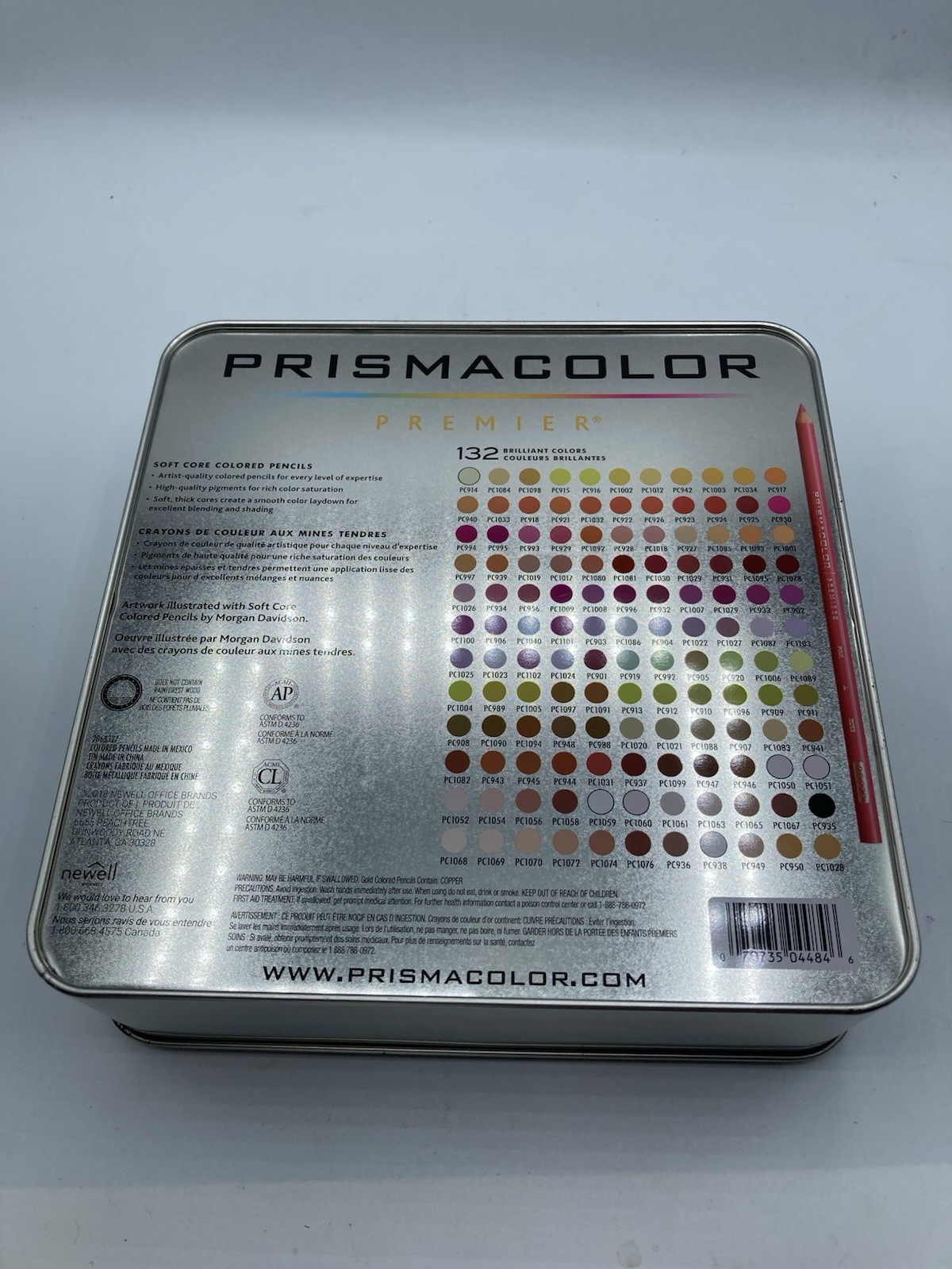 Prismacolor Premier Butterfly Tin 132 Colored Pencils COMPLETE Trays Sanford EUC