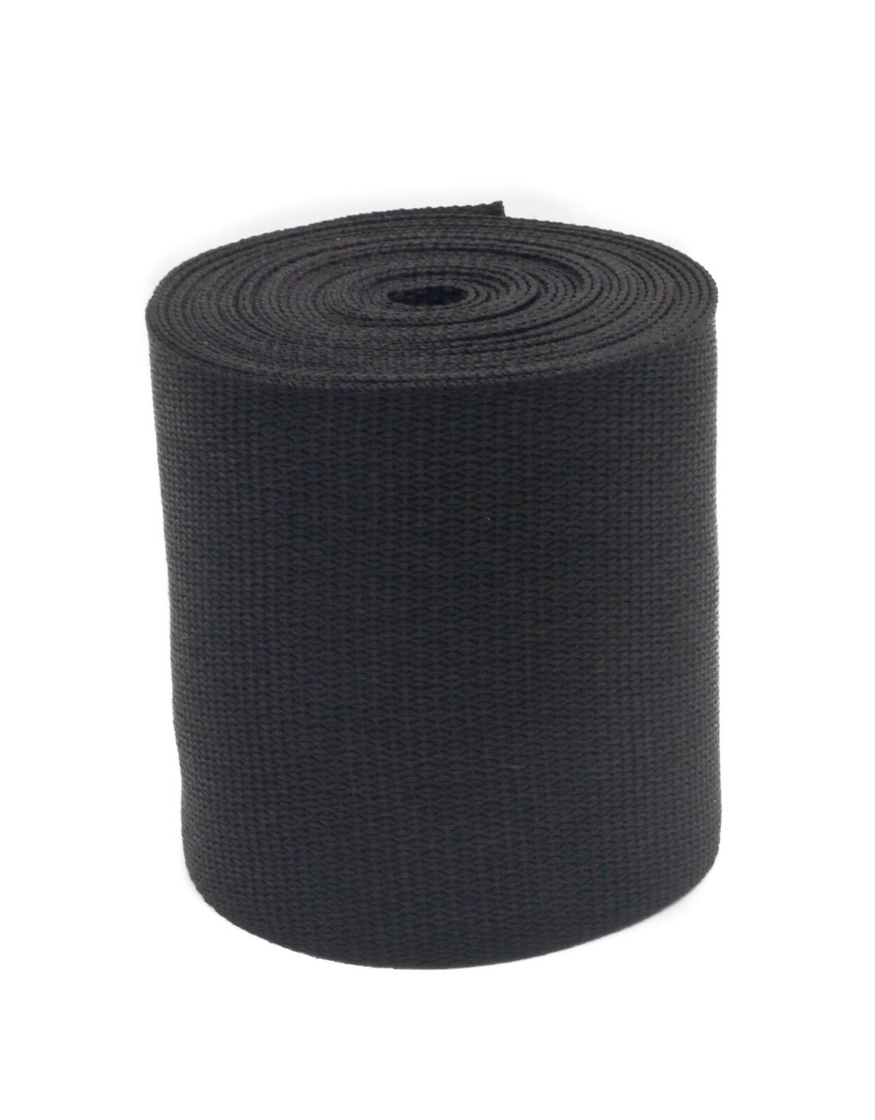 Black Polypropylene Light Weight Webbing 1/2, 3/4, 1, 1.5, 2, 3, 4 Inch Width