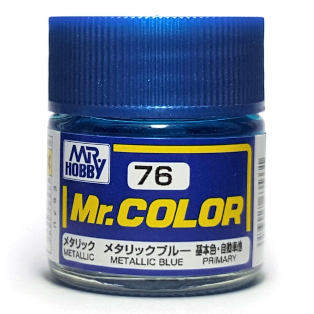 Mr. Hobby C76 Mr. Color Metallic Blue Lacquer Paint 10ml – US