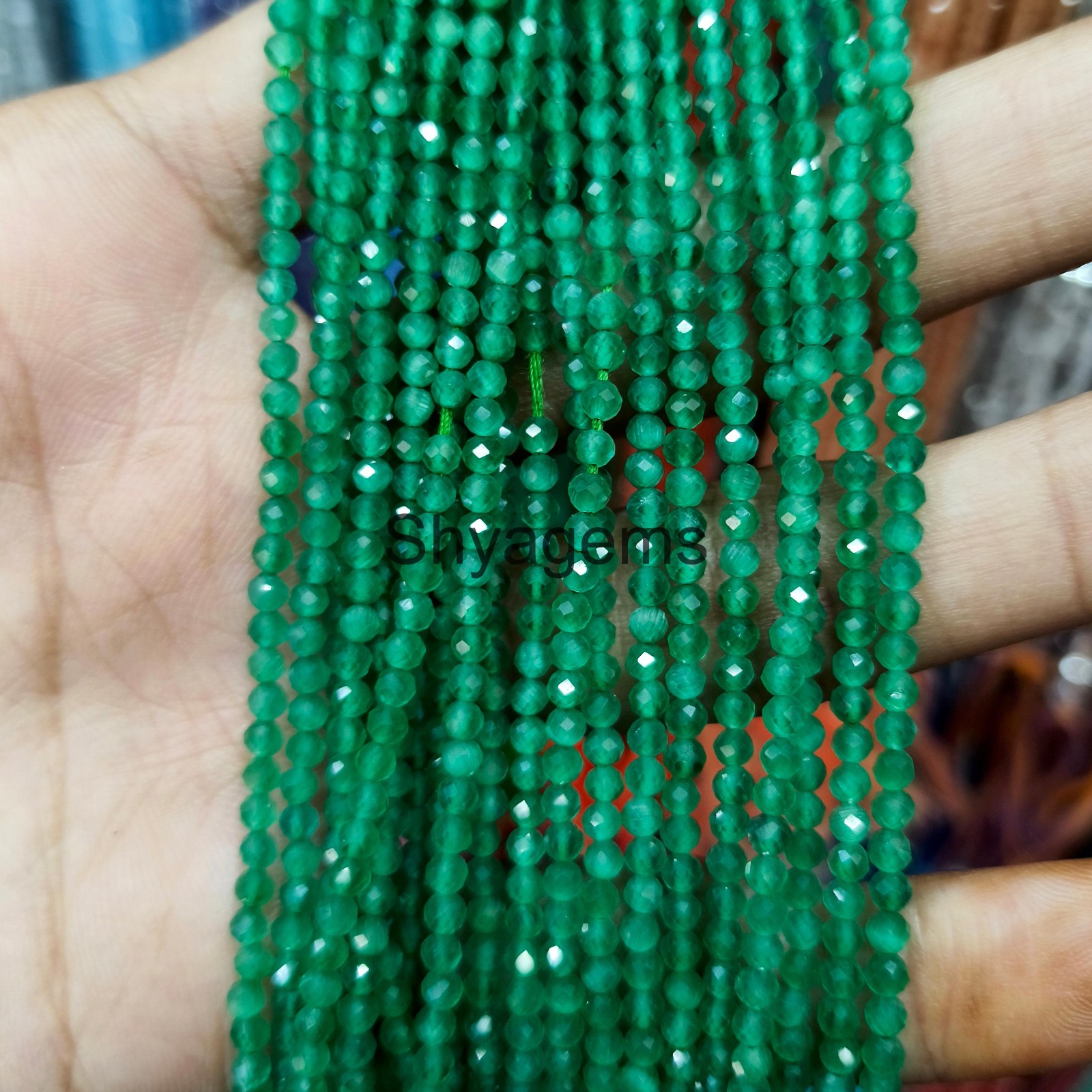 Green Emerald Beads, Faceted Rondelle Emerald Beads, Green Emerald Bead Necklace