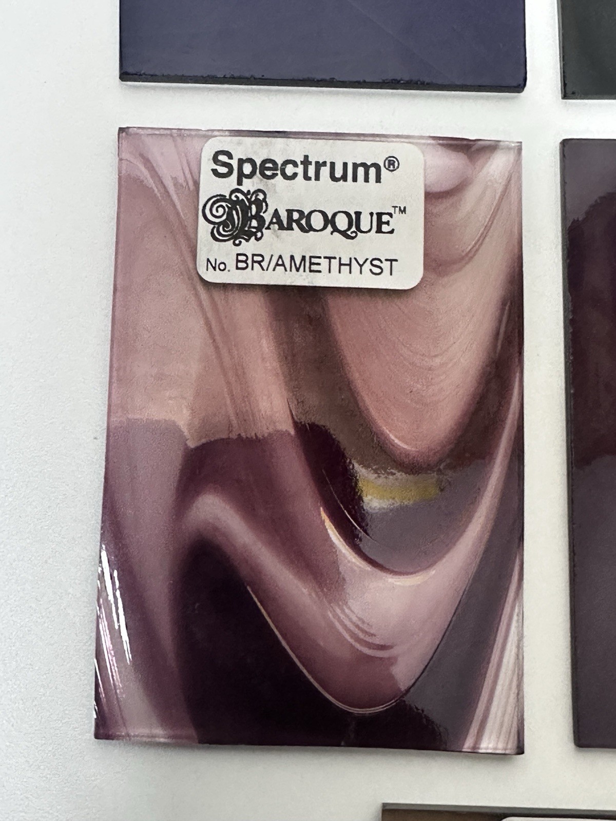 Vintage Spectrum Glass Samples Grape Violet Purple Waterglass Artique 11 Pc