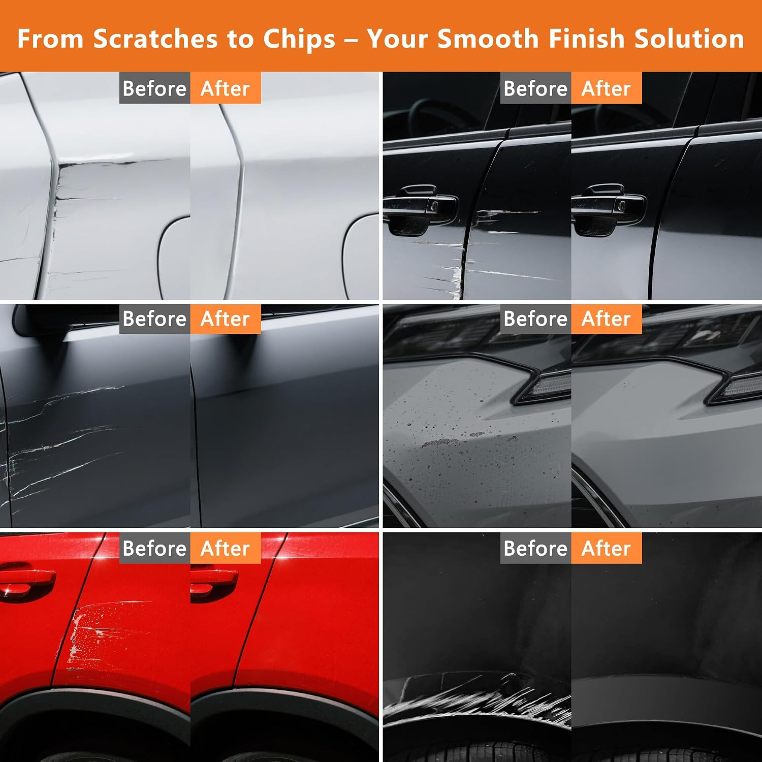 Olympic/Summit White Touch up Paint Pen Kit Compatible with Chevy [Clear Coat In