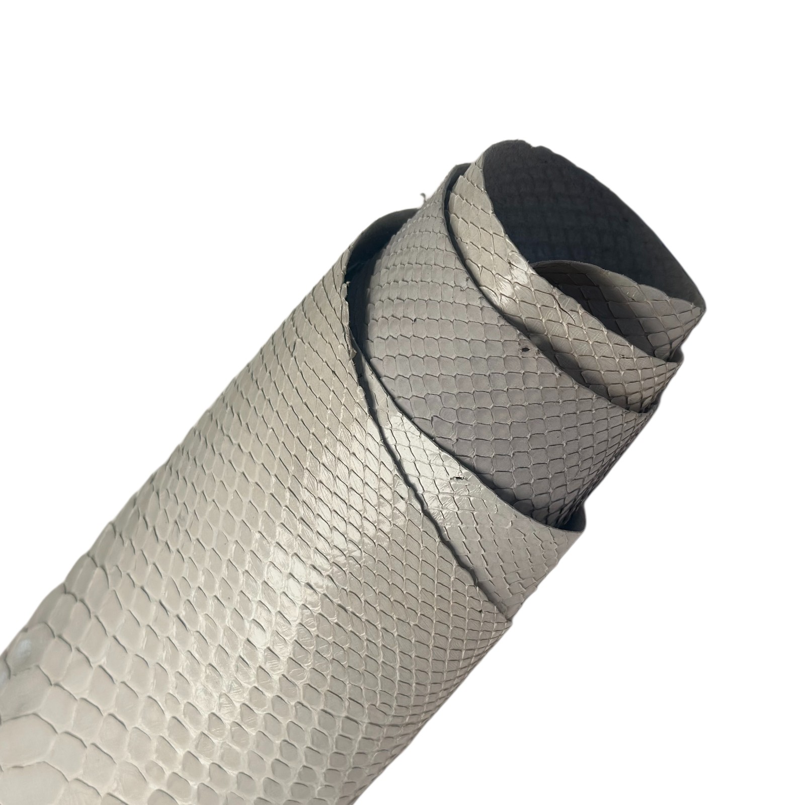 White Python Leather Scraps 80g (2.8oz) Real Snake Skin Pieces 0.3-0.6 mm