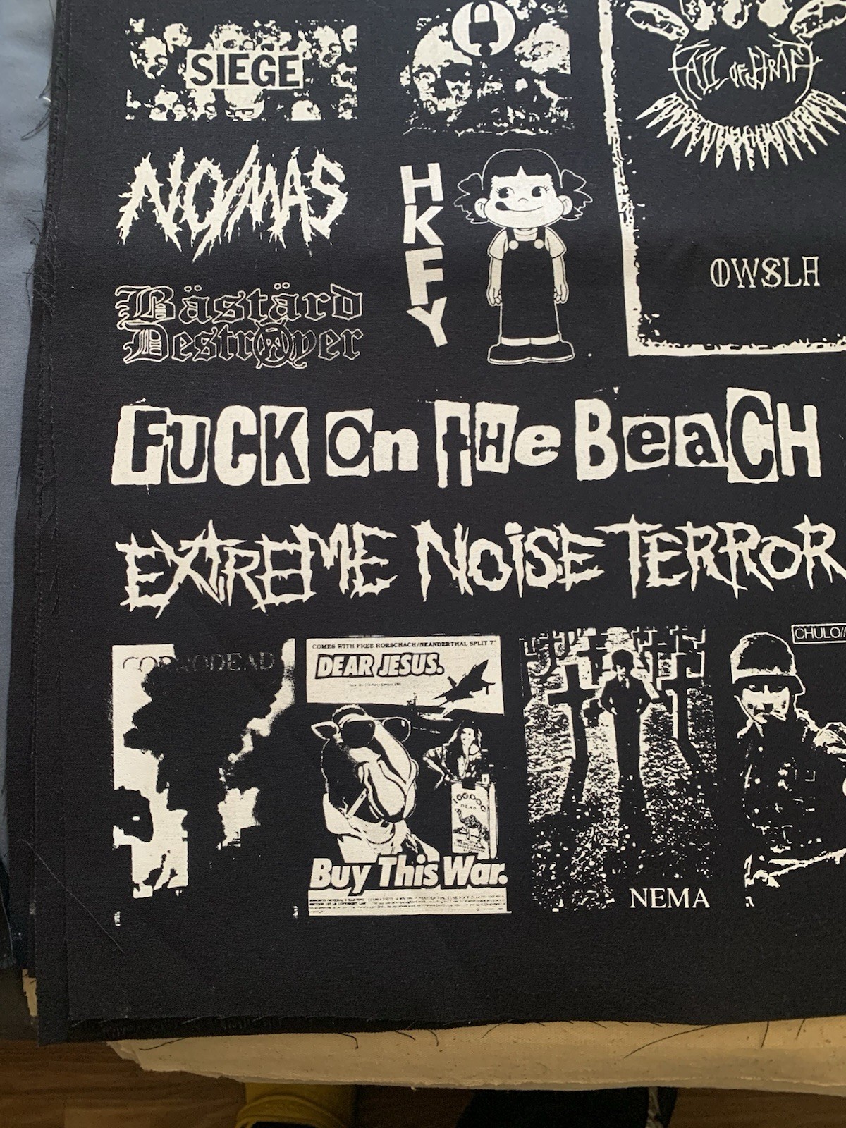 Crust Punk Patches Sheet