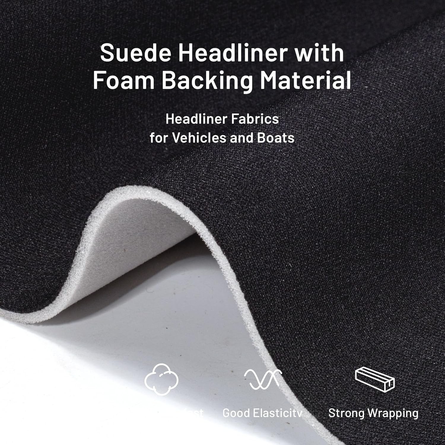 Auto Headliner Fabric Foam For Car Auto Interior Replacement 120″ × 60″