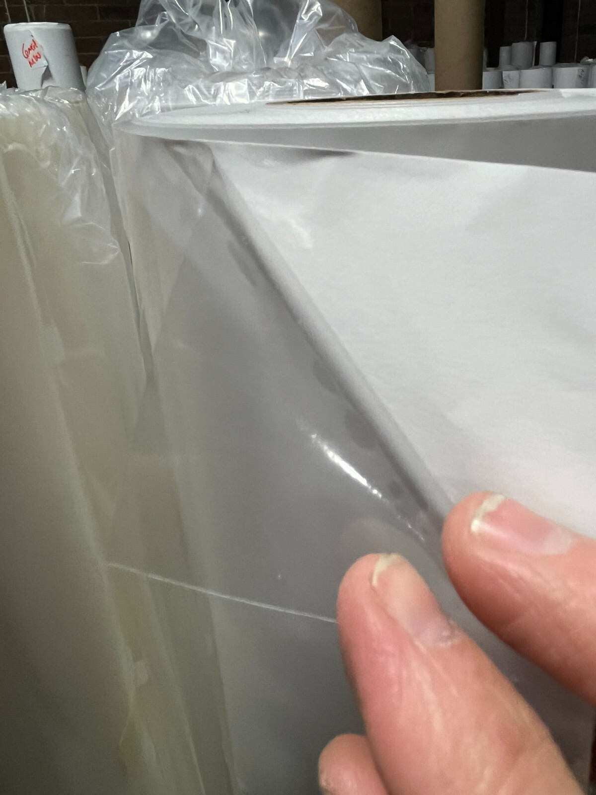 6.0mil Gloss Clear Semi-Rigid Decal Sticker Self-Adhesive Vinyl Solvent & Latex